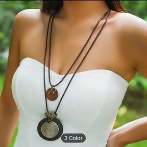 Exquisite Bohemian Chic Wooden Beads Necklace